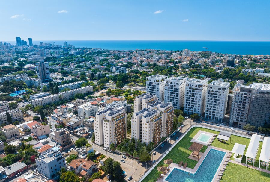 הדמיה אווירית של הפרויקט והקאנטרי
